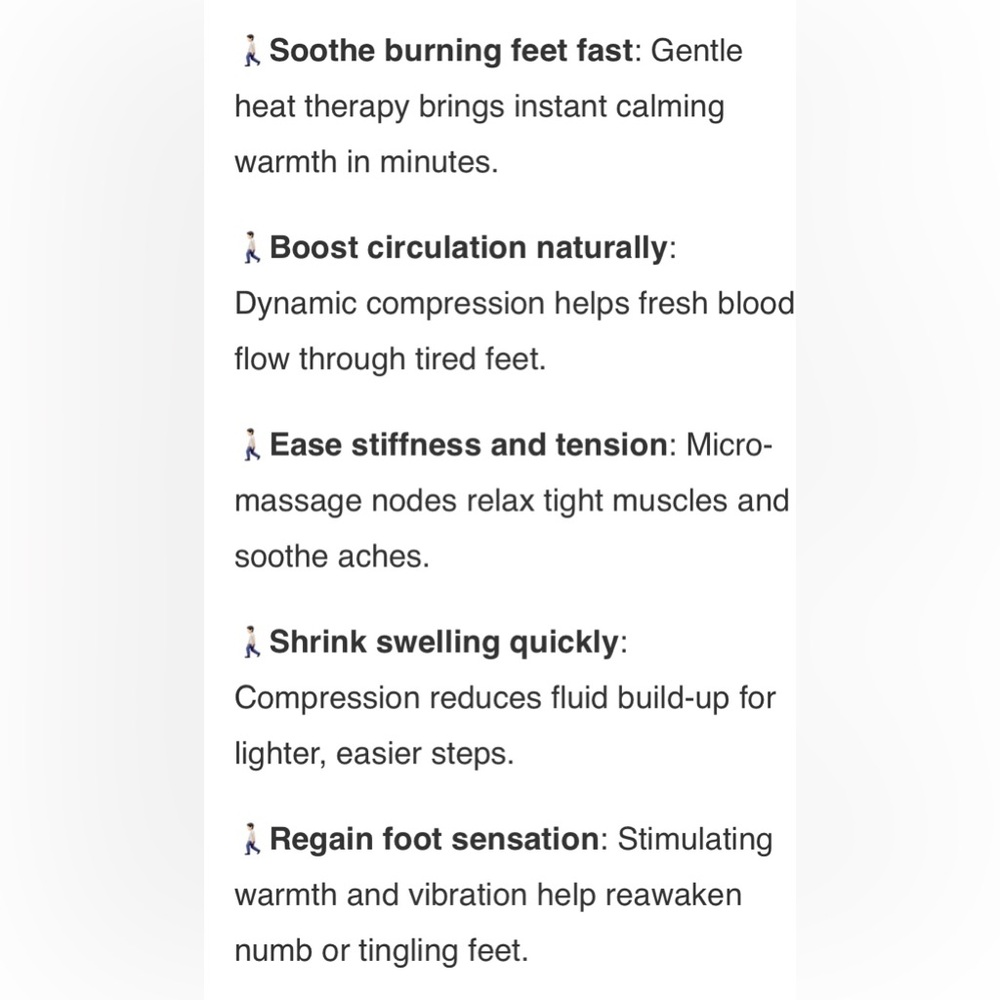 Cordless ankle & foot heated massager to ease pain, increase circulation NIB - Picture 3 of 10